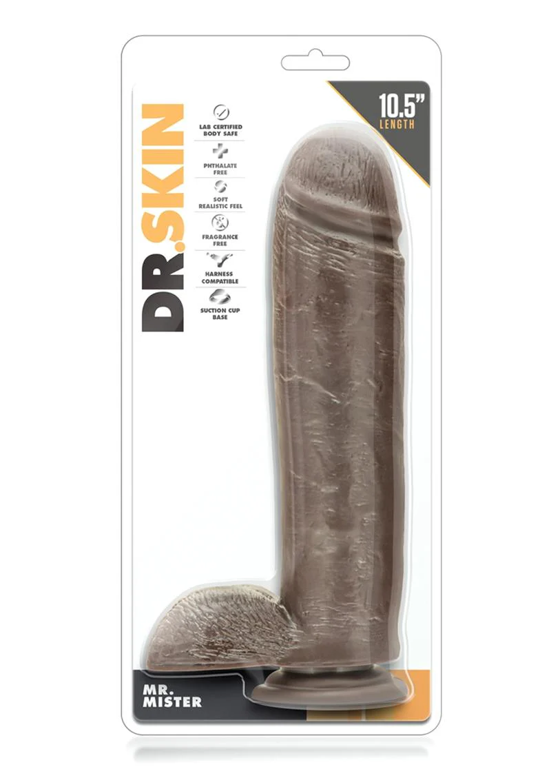 Dr. Skin Mr. Mister Dildo with Balls and Suction - Image 4