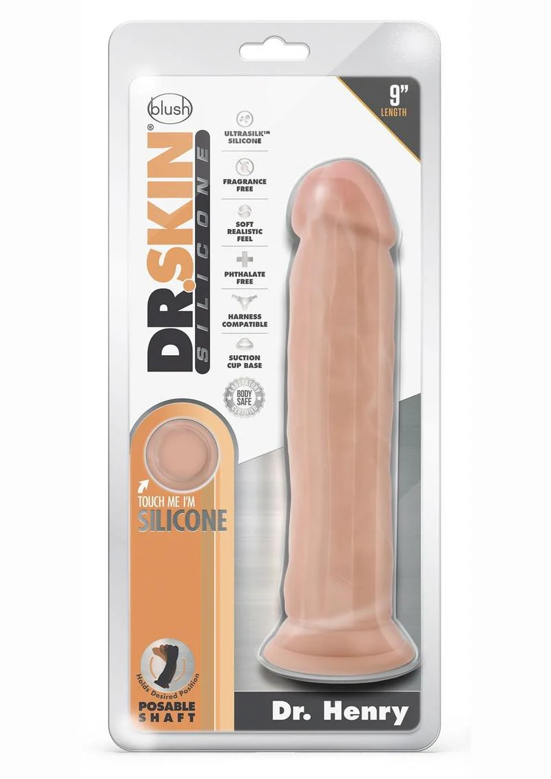 Dr. Skin Silicone Dr. Henry Dildo with Suction Cup - Image 6