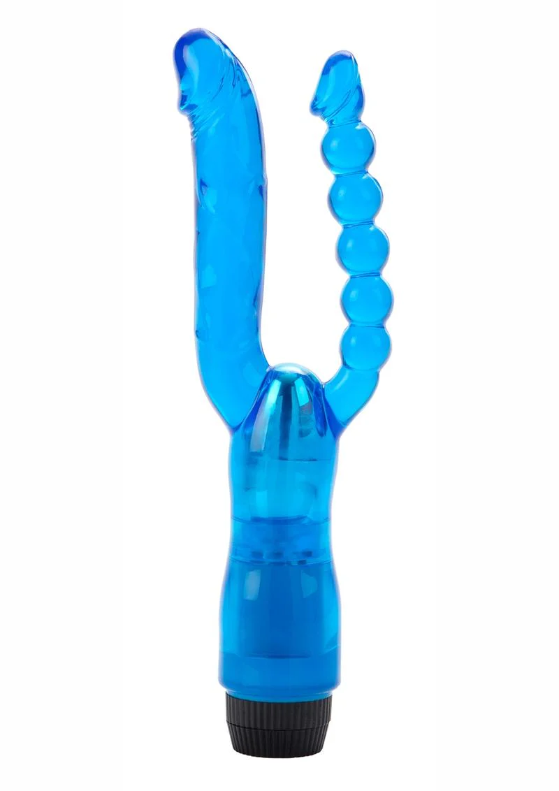 Dual Penetrator Vibrator with Anal Beads - Image 2