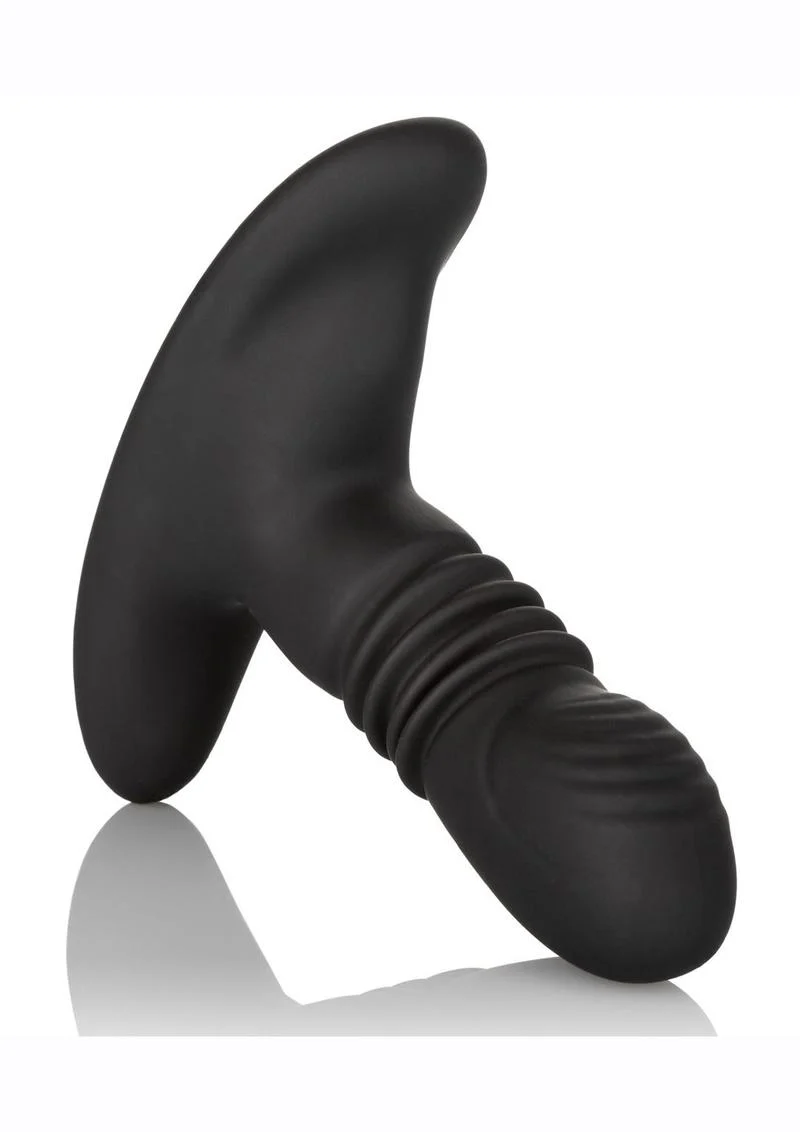 Eclipse Thrusting Rotator Probe Silicone Rechargeable Vibrating Butt Plug with Remote Control - Image 2