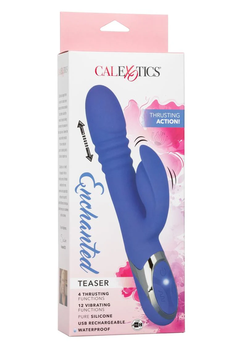 Enchanted Teaser Rechargeable Silicone Thrusting Rabbit Vibrator - Image 3