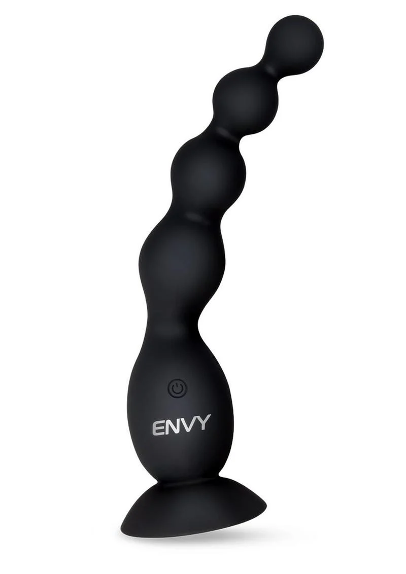 Envy Toys Remote Controlled Flexi Beads Rechargeable Silicone Vibrating Anal Beads with Suction Base - Image 2