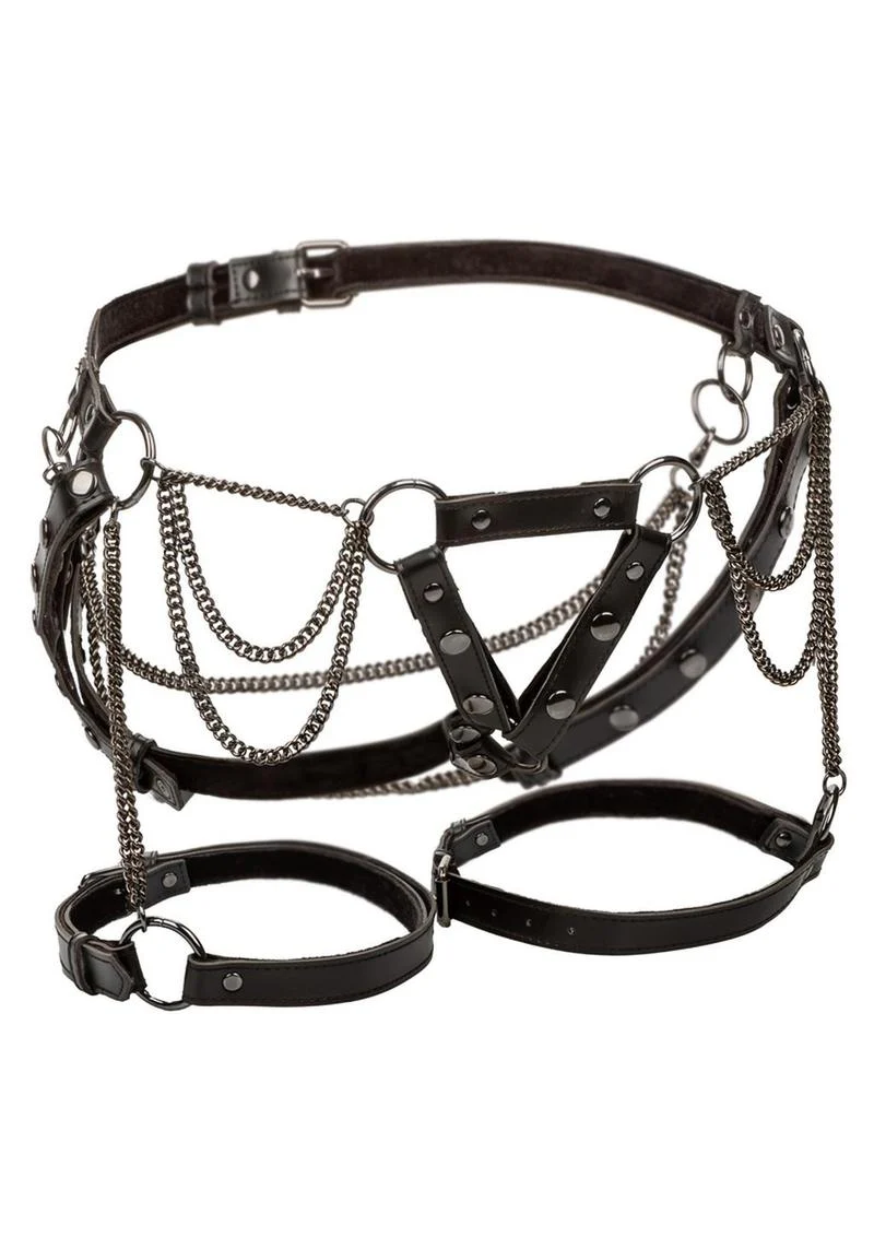 Euphoria Collection Thigh Harness with Chains - Plush Size