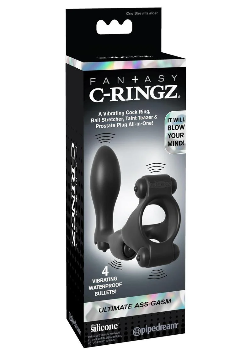 Fantasy C-Ringz Ultimate Silicone Ass-Gasm Cock Ring with Bullets - Image 3