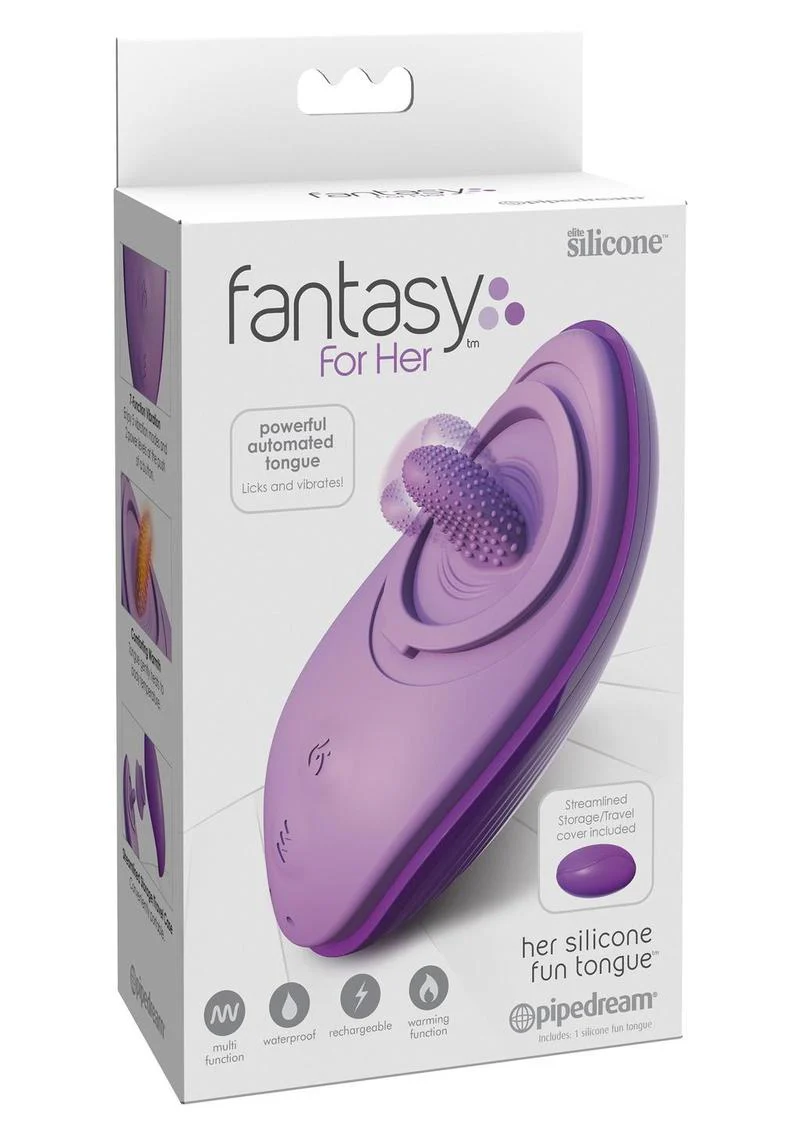 Fantasy For Her Silicone Fun Tongue Rechargeable Multi Function Waterproof - Image 2