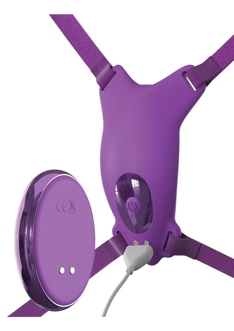 Fantasy For Her Ultimate Butterfly Silicone Strap-On with Remote Control - Image 4