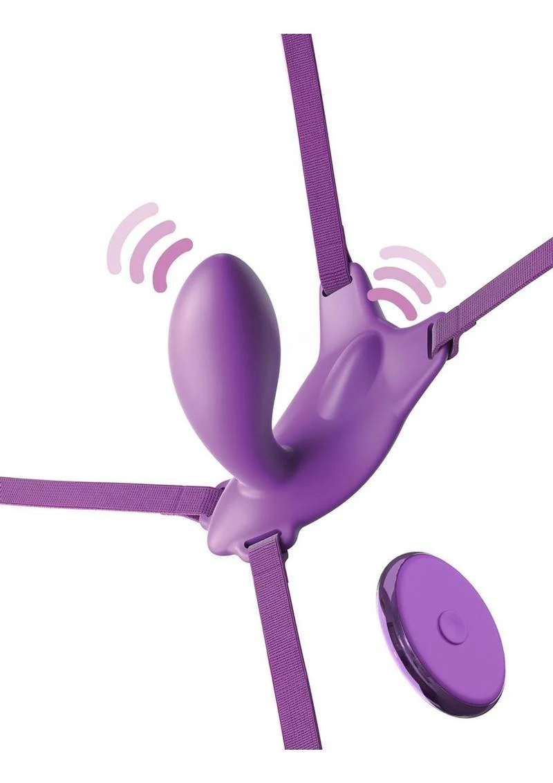 Fantasy For Her Ultimate G-Spot Butterfly Strap-On Rechargeable Silicone with Remote Control - Image 2