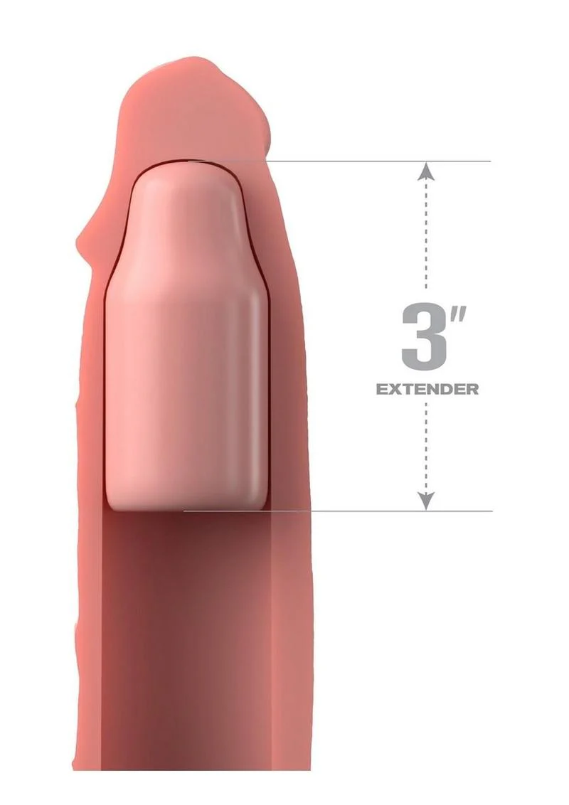 Fantasy X-Tensions Elite Silicone 9in Sleeve with 3in Plug - Image 4