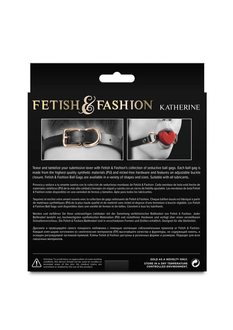 Fashion and Fetish Katherine Silicone Ball Gag - Image 2