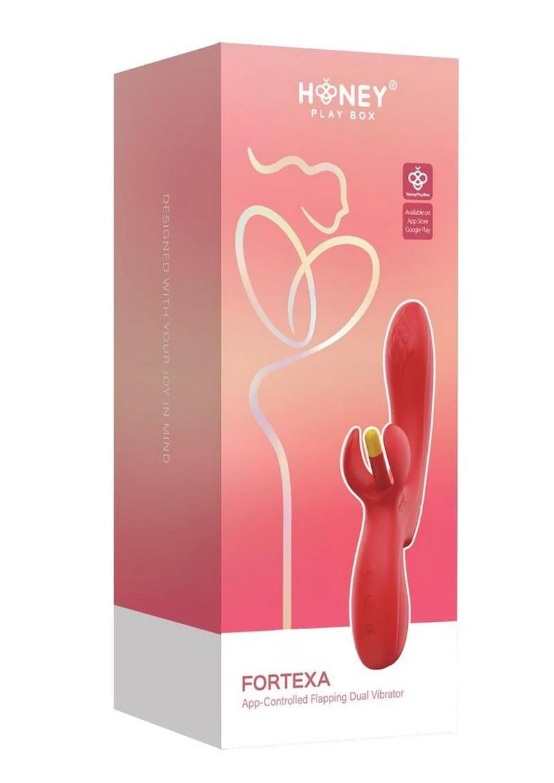 Fortexa Kinky Finger Flapping Rechargeable Silicone Clit and G-Spot Vibrator with App Control - Image 5