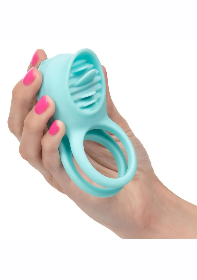 French Kiss Enhancer Silicone Rechargeable Cock Ring - Image 4