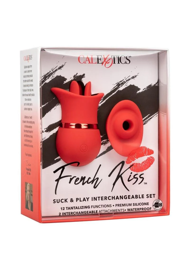French Kiss Suck and Play Rechargeable Silicone Interchangeable - Image 2
