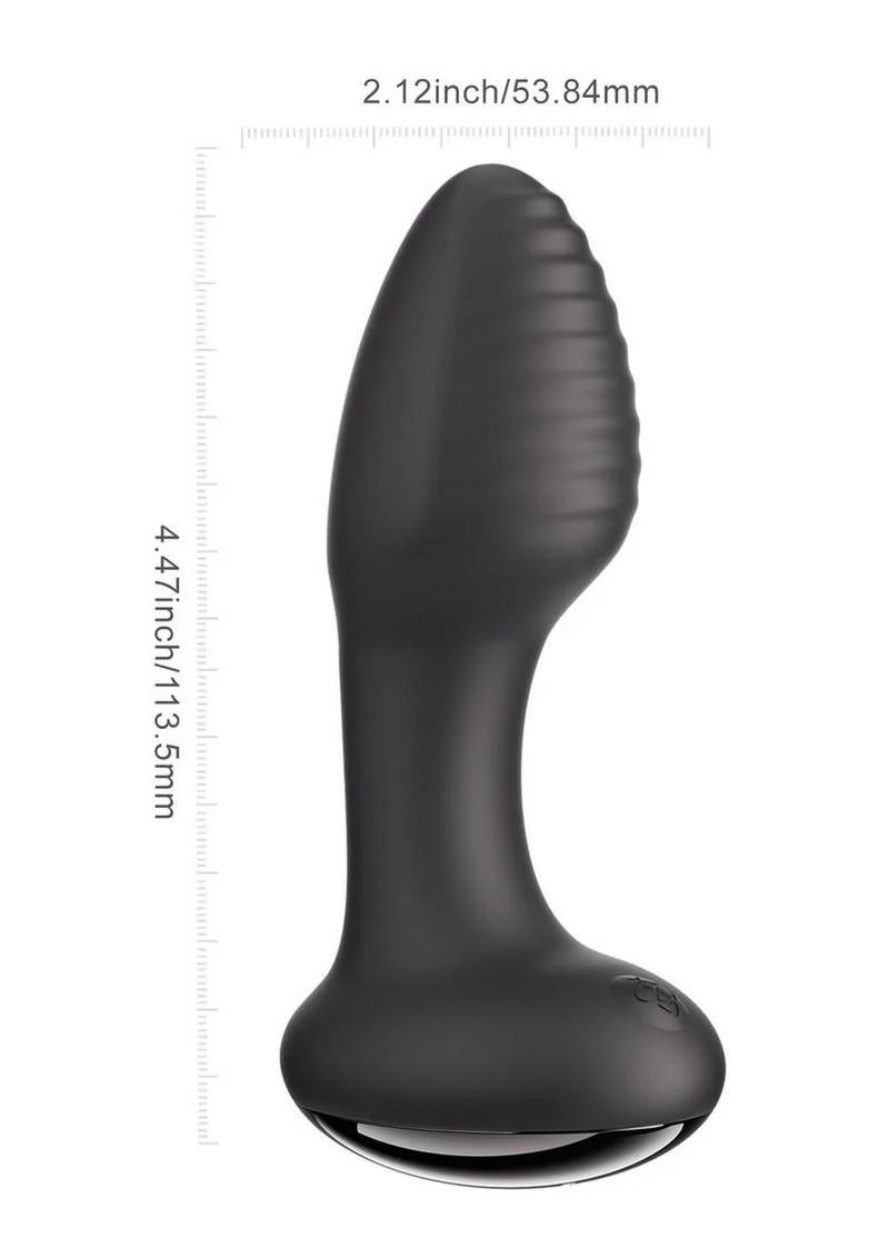 Frenzy Pressure Sensing App Control Rotating Rechargeable Silicone Butt Plug - Image 4