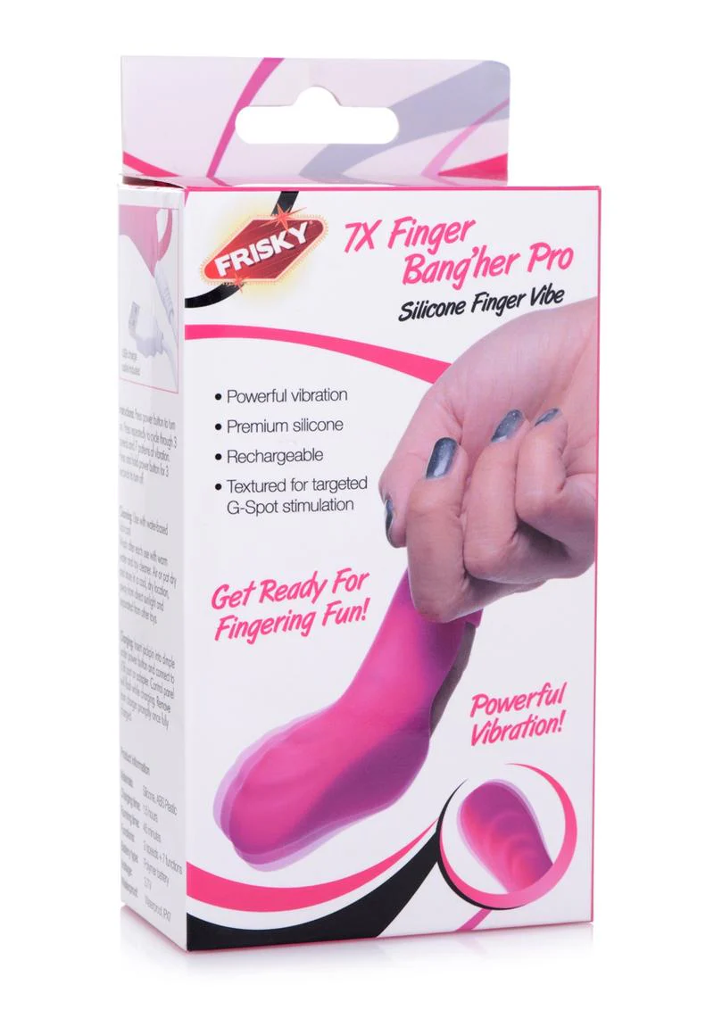 Frisky 7x Finger Bang'her Pro Silicone Rechargeable Finger Vibrator - Image 2