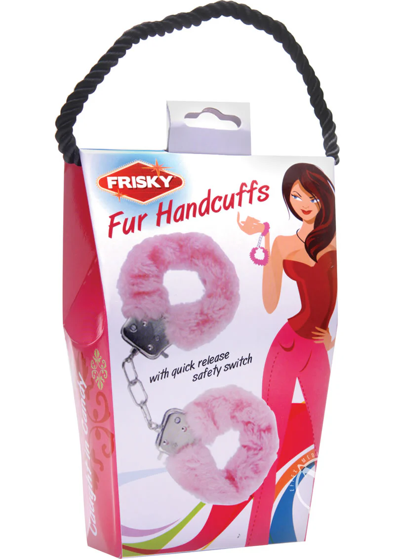 Frisky Caught In Candy Pink Furry Cuffs - Image 3