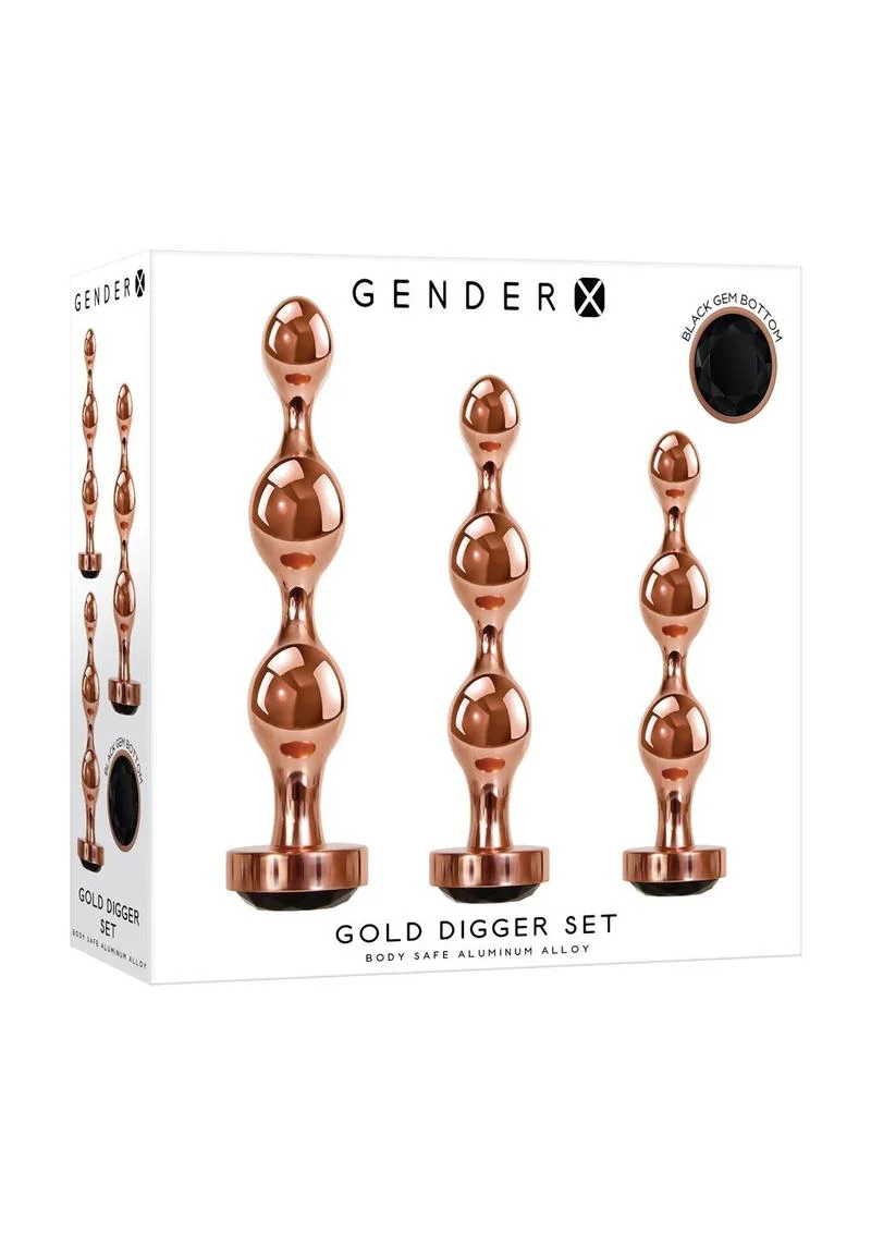 Gender X Gold Digger Set Anal Plugs - Image 3