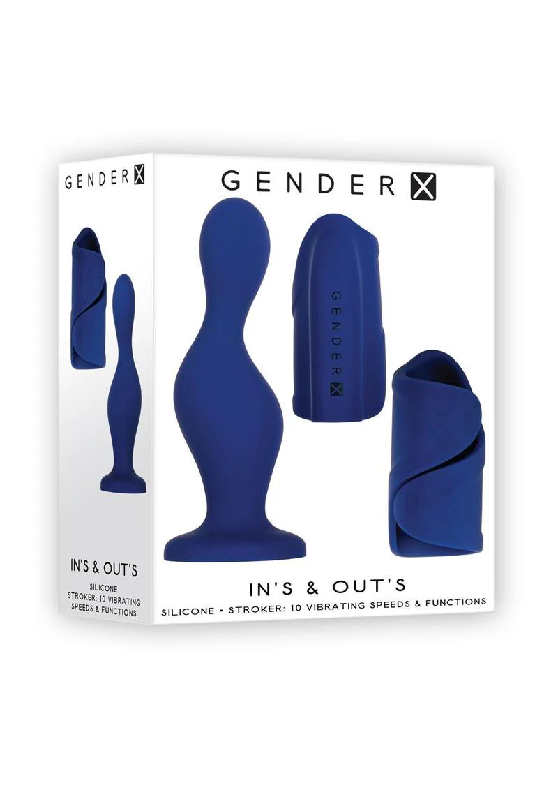 Gender X Ins and Outs Rechargeable Silicone Dildo and Stroker - Image 2