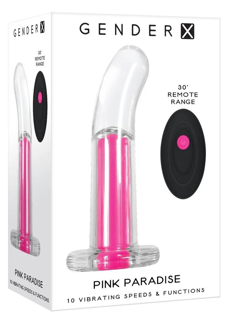 Gender X Pink Paradise Silicone Rechargeable Vibrator with Remote Control - Image 3