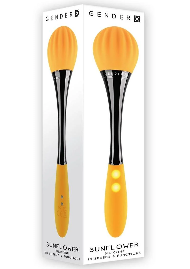 Gender X Sunflower Silicone Rechargeable Dual End Vibrator - Image 2