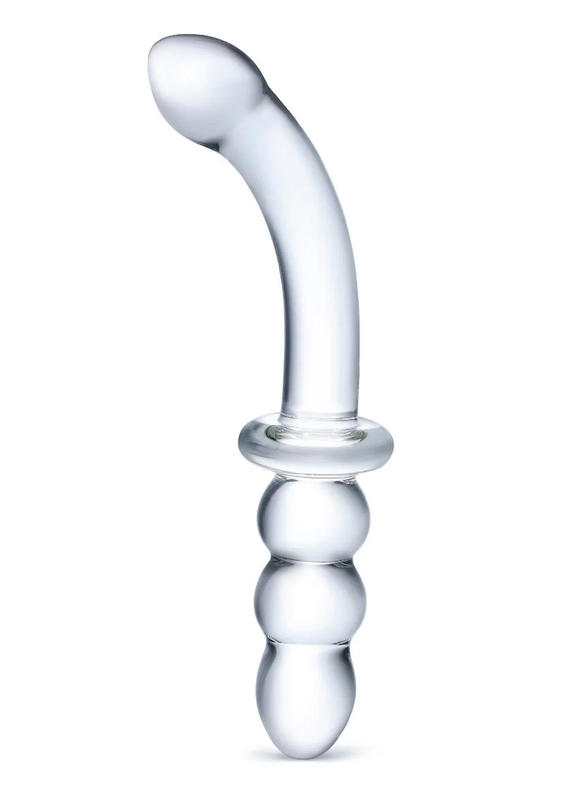 Glas Ribbed G-Spot Glass Dildo - Image 3