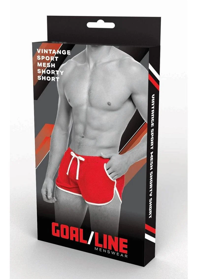 Goal Line Side Split Mesh Booty Shorts - Image 11
