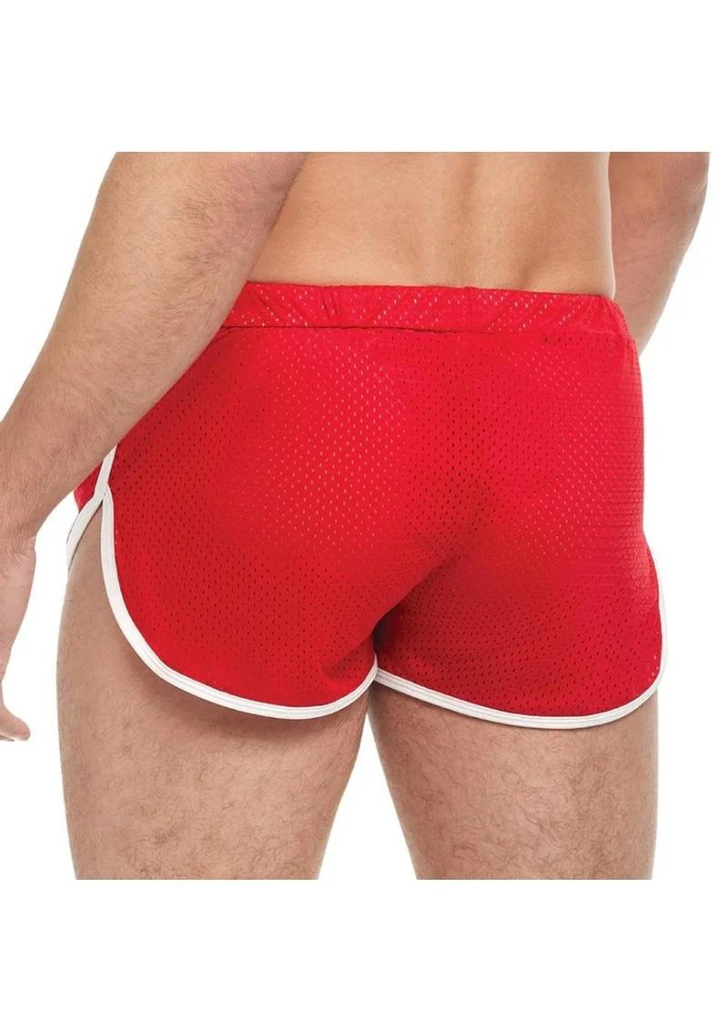Goal Line Side Split Mesh Booty Shorts - Image 12