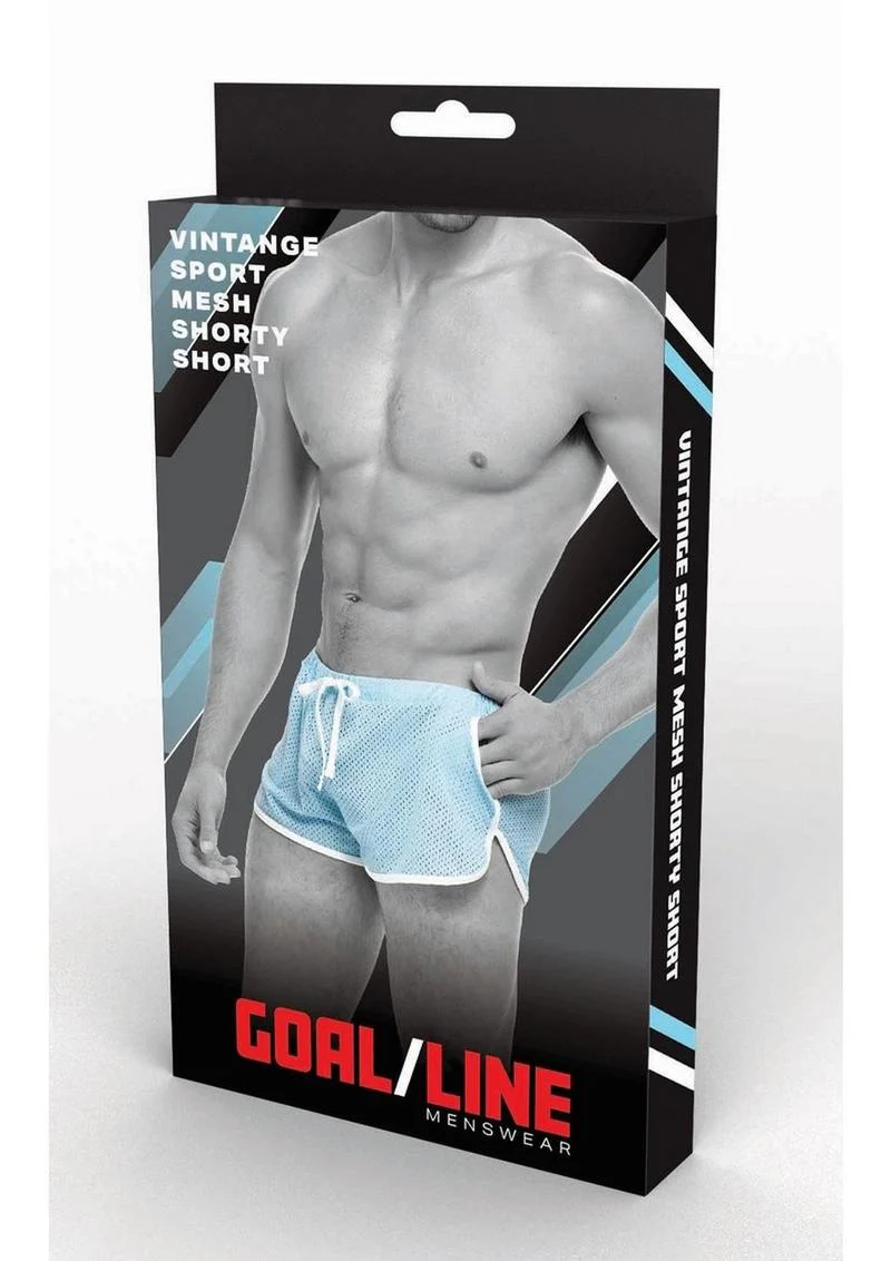 Goal Line Side Split Mesh Booty Shorts - Image 5