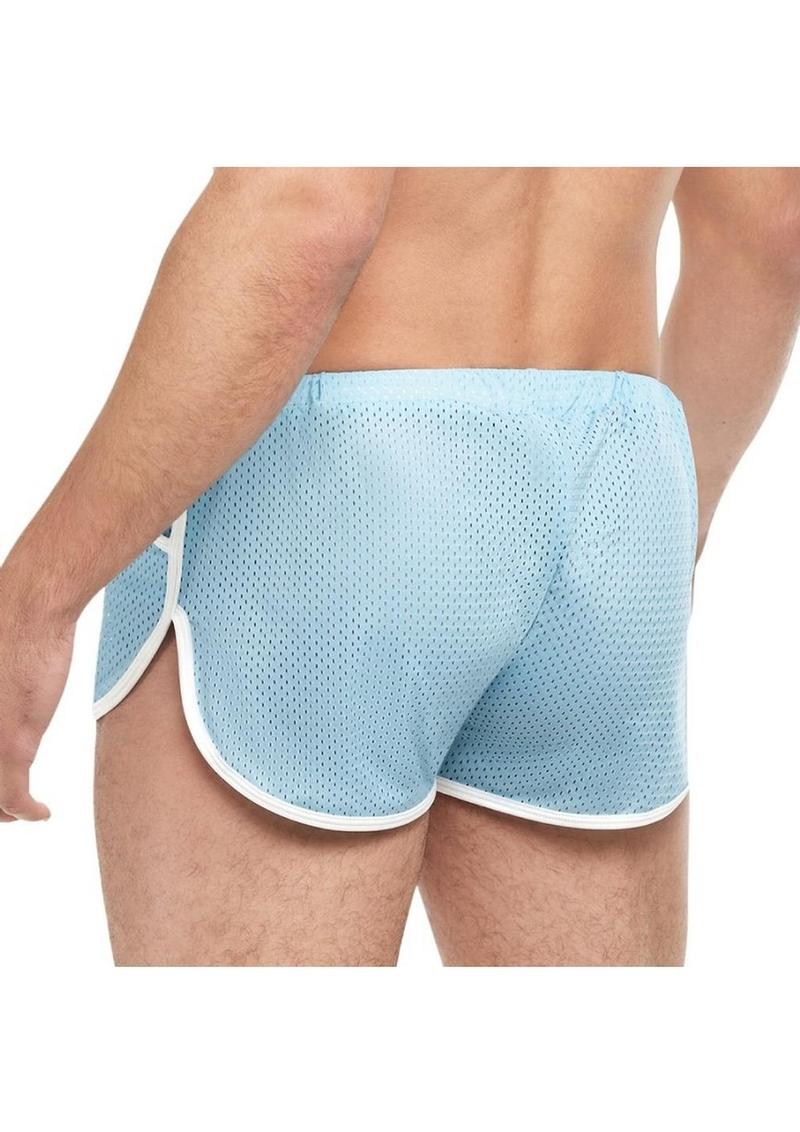 Goal Line Side Split Mesh Booty Shorts - Image 6