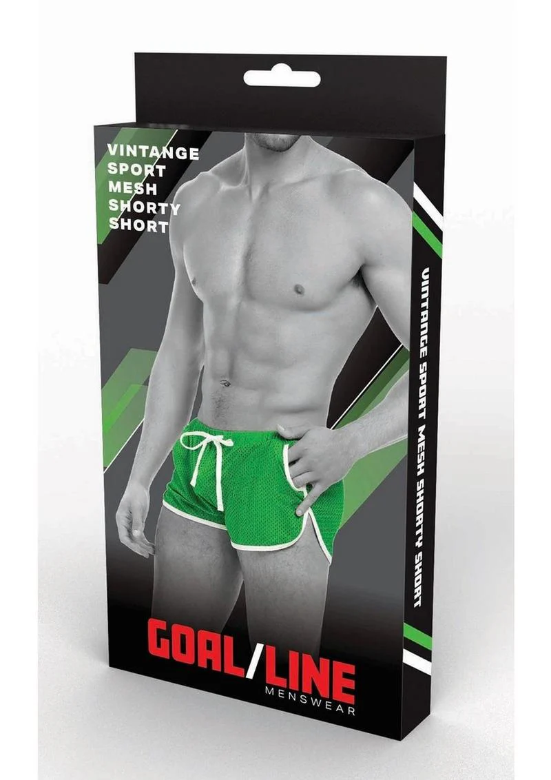 Goal Line Side Split Mesh Booty Shorts - Image 8