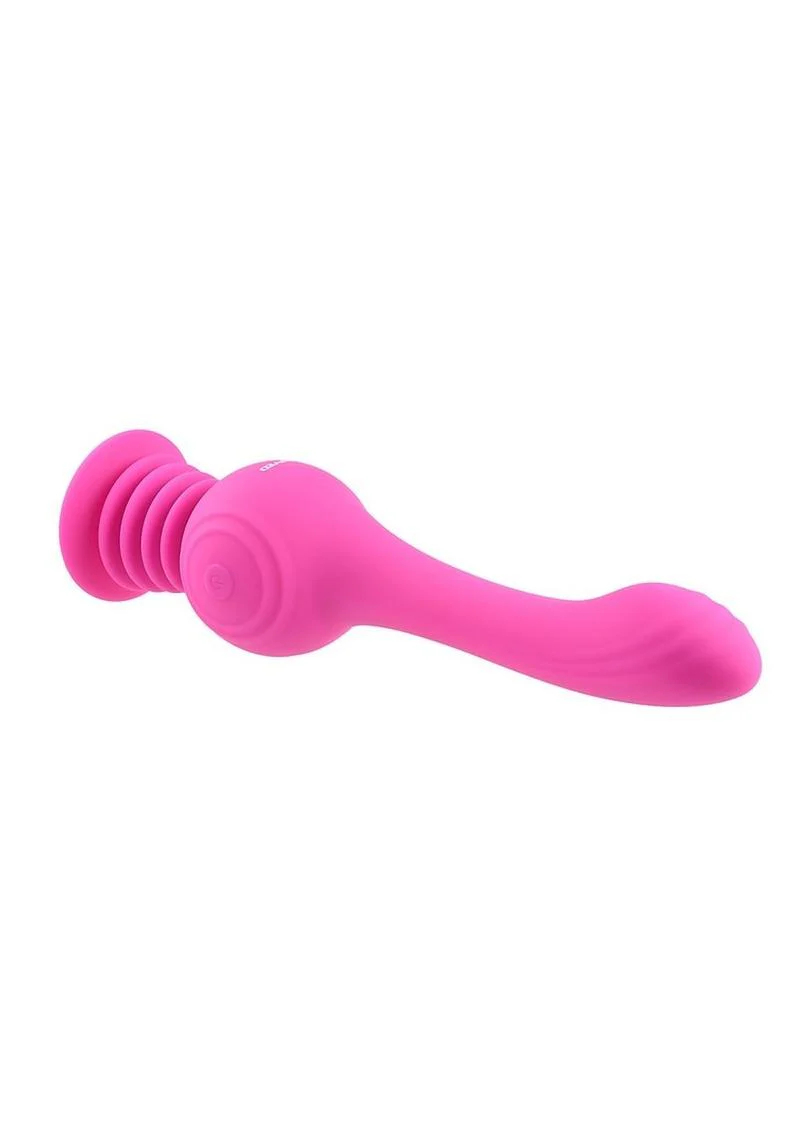 Gyro Vibe Rechargeable Silicone Vibrator with Suction Cup - Image 4
