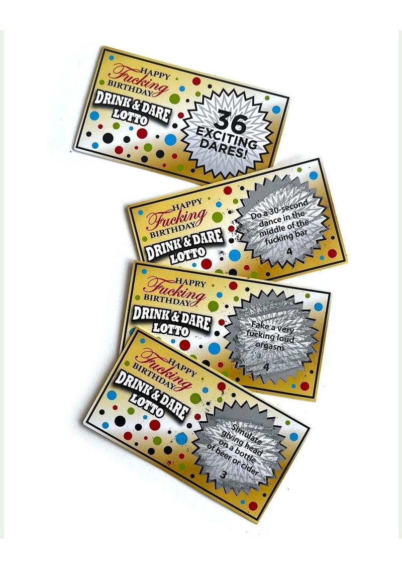 Happy F'n Birthday Lotto Dare Game - Image 3