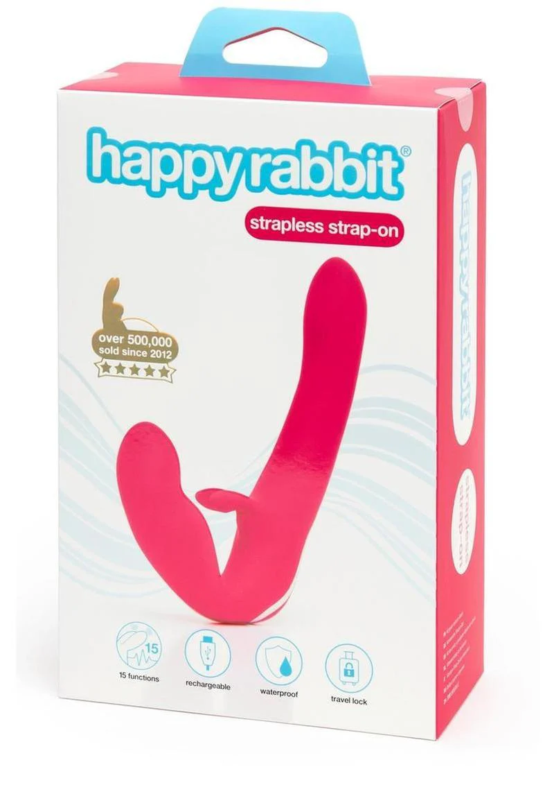 Happy Rabbit Strapless Strap-On Silicone Rabbit Vibrator - Image 2
