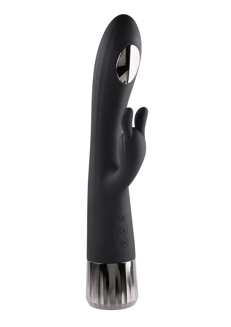 Heat Up and Chill Rechargeable Silicone Heating and Cooling G-Spot Dual Stim Vibrator - Image 4