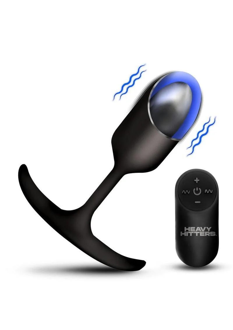 Heavy Hitters Vibrating Weighted Silicone Anal Plug - Image 4