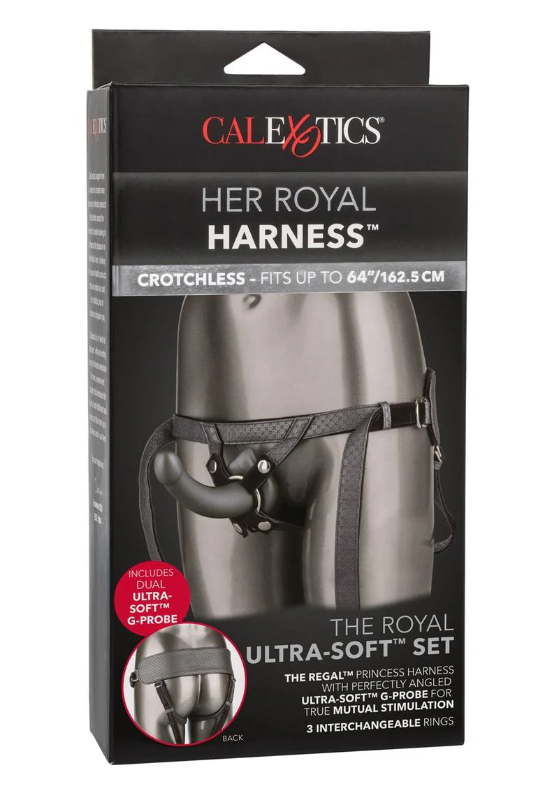Her Royal Harness The Royal Ultra-Soft Set Adjustable Harness with Me2 Silicone G-Probe - Image 4