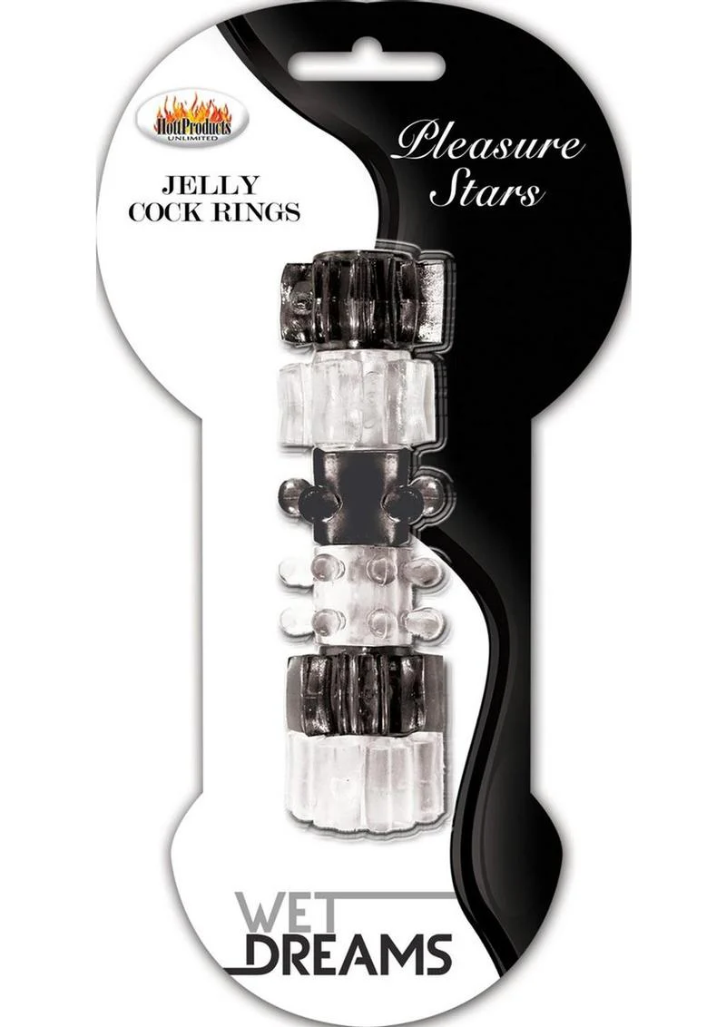 Hung Pleasure Stars Jelly Cock Rings - Image 2