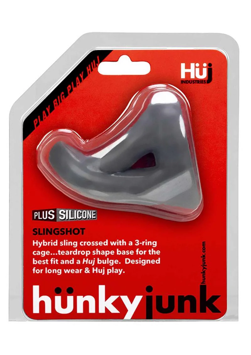 Hunkyjunk Slingshot Silicone 3 Ring Teardrop Cock Ring - Image 12