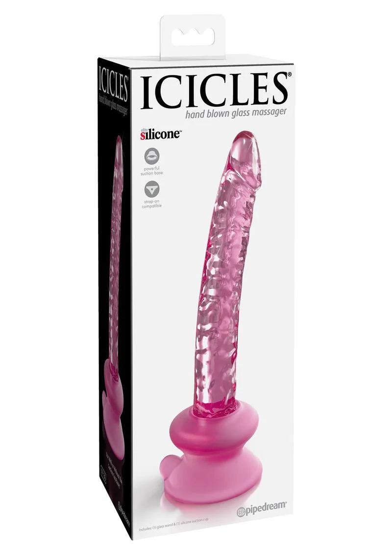 Icicles No. 86 Glass Wand with Bendable Silicone Suction Cup - Image 2