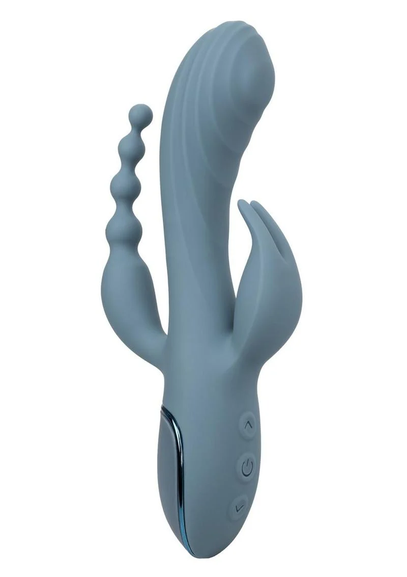 III Triple Ecstasy Rechargeable Silicone Stimulating Massager - Image 2