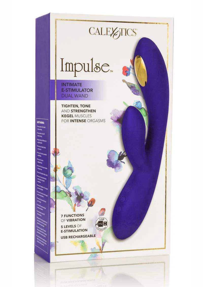 Impulse Intimate E-Stimulator Dual Wand Rechargeable Silicone Vibrator - Image 3