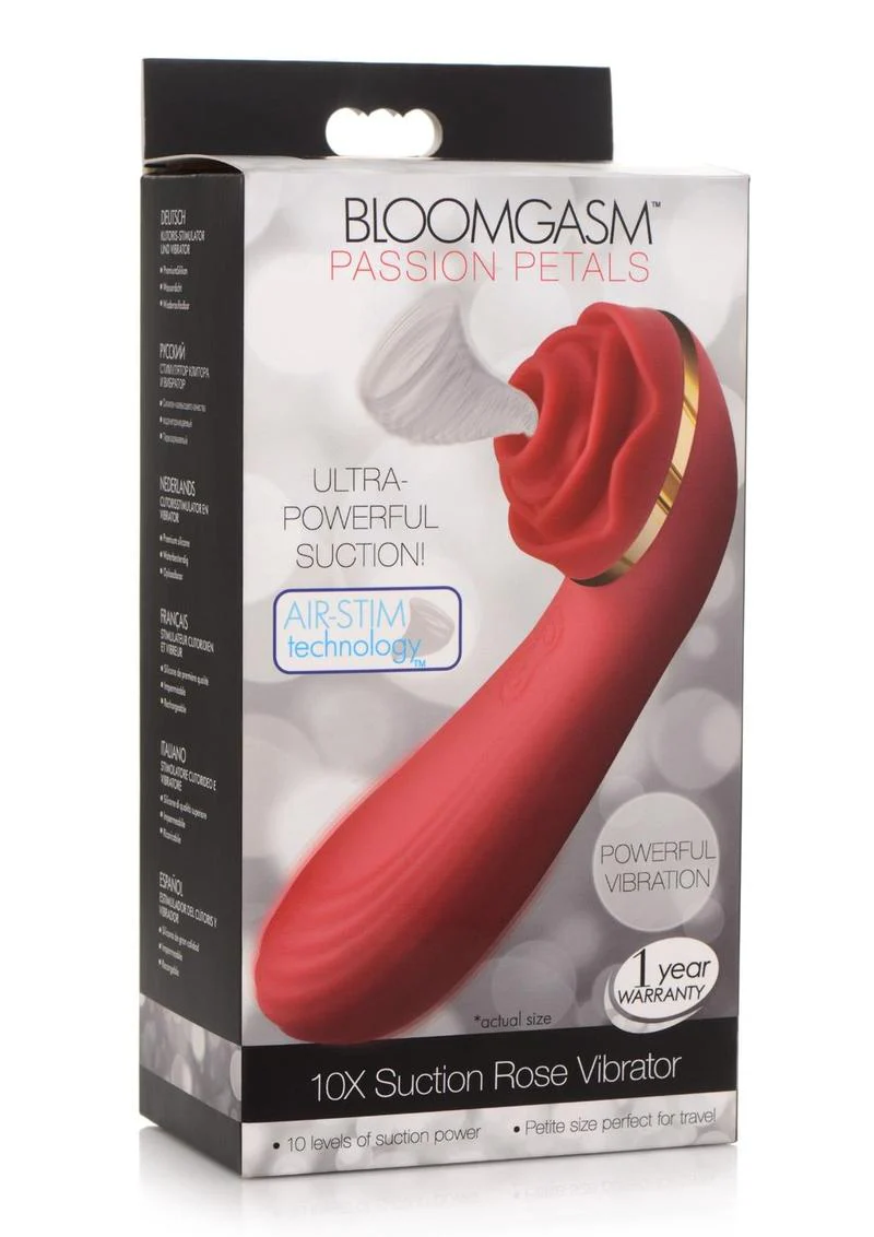Inmi Bloomgasm Passion Petals 10x Rechargeable Silicone Rose Clitoral Stimulator - Image 4