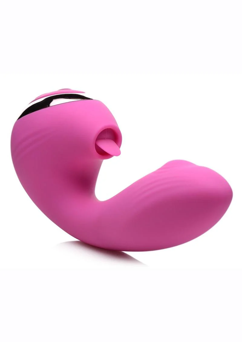 Inmi Shegasm Licking G-Throb Rechargeable Silicone Rabbit Vibrator - Image 3