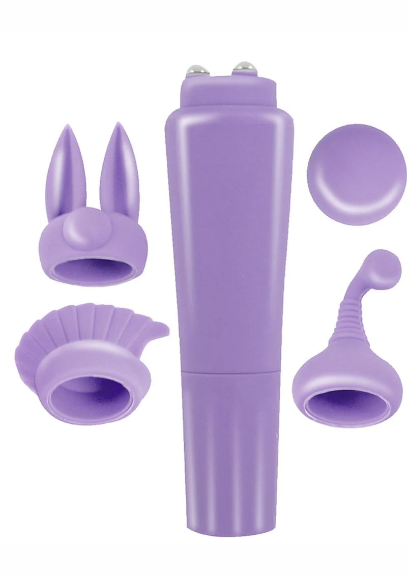 Intense Clit Teaser Kit Mini Vibrator with Silicone Attachments - Image 4