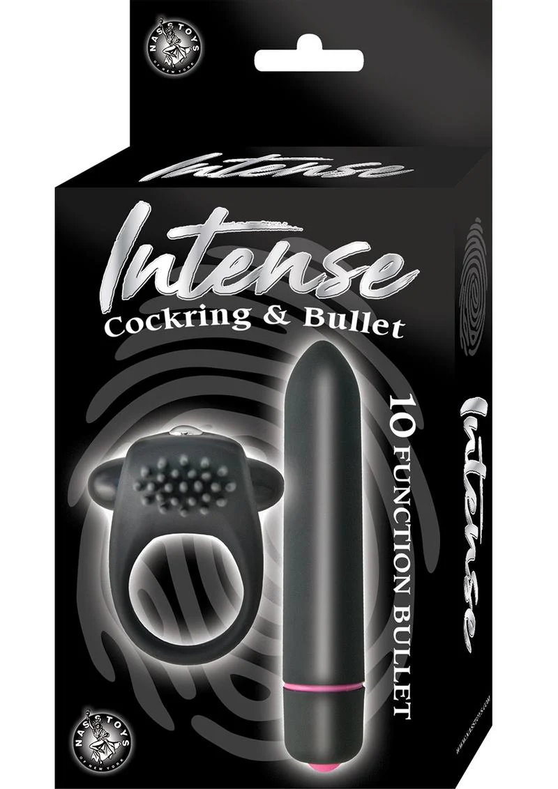 Intense Silicone Vibrating Cock Ring and Bullet