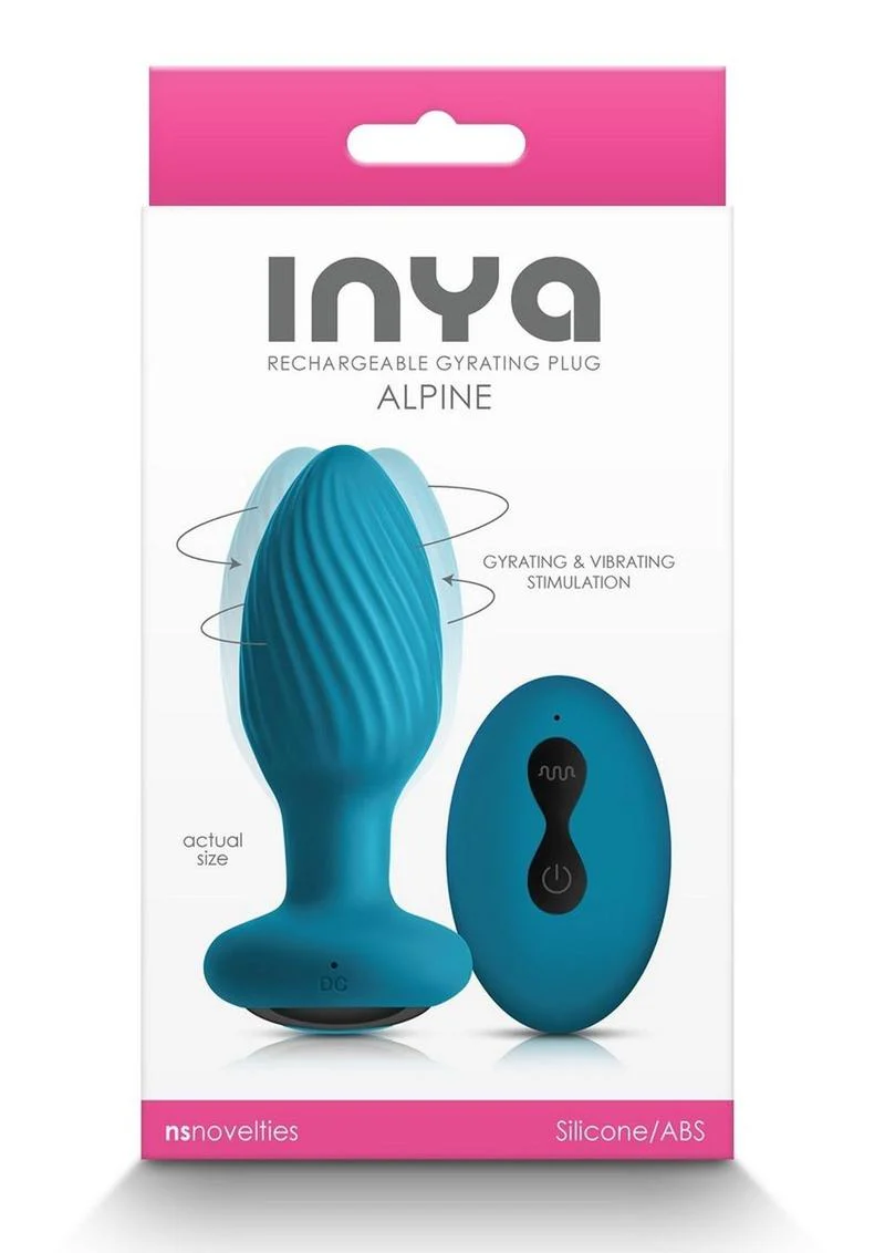 Inya Alpine Rechargeable Silicone Anal Plug with Remote Control - Image 5