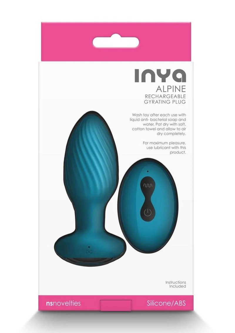 Inya Alpine Rechargeable Silicone Anal Plug with Remote Control - Image 7