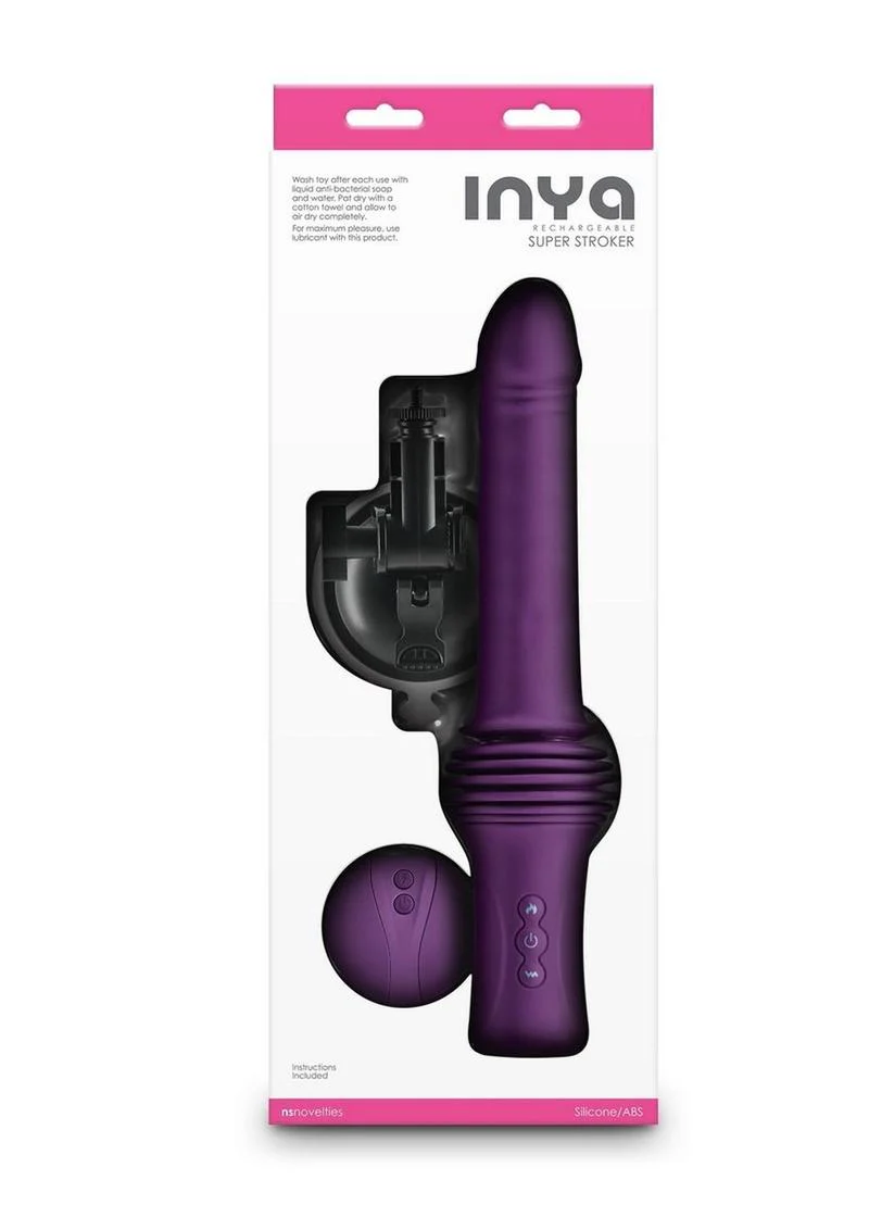 Inya Super Stroker Rechargeable Silicone Thrusing Vibrator - Image 2