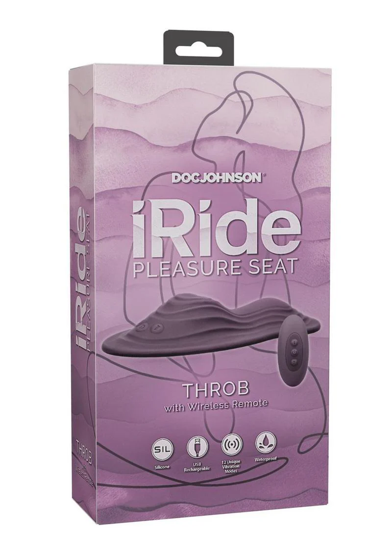 Iride Pleasure Seat Throb Rechargeable Silicone with Remote - Image 3
