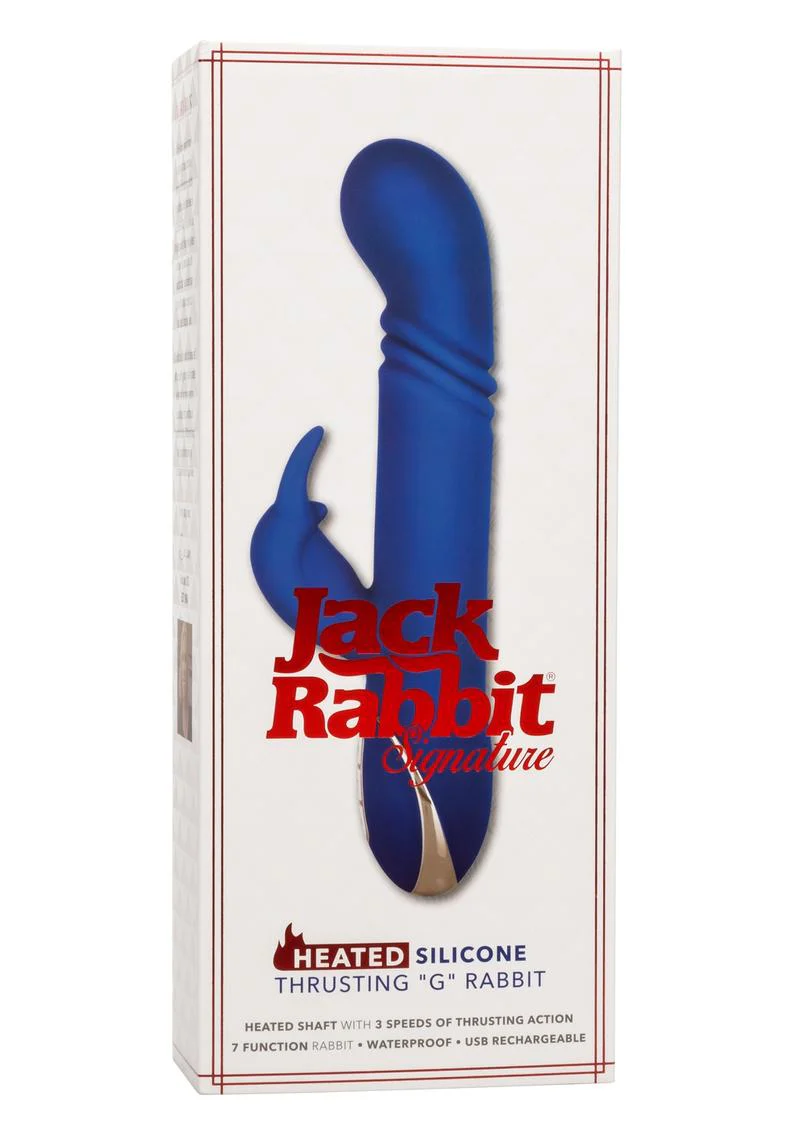 Jack Rabbit Signature Heated Silicone Thrusting G Rabbit Rechargeable Vibrator - Image 3