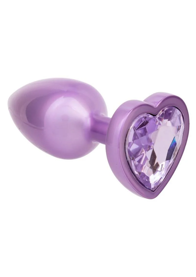 Jewel Amethyst Heart Anal Plug - Image 3